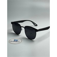 Clupmaster V2 Güneş Gözlüğü Polarize Siyah Oval Unisex Klasik Model UV400