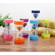 My Best Store Ieg™ Renkli Cam Kum Saati – Dekoratif Masaüstü Zaman Ölçer, Estetik Ofis ve Ev Aksesuarı