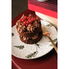 Paşabahçe Winter Dream Seramik Pasta Tabağı - 1 Adet