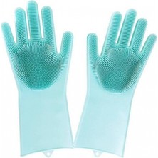 My Best Store Sihirli Isıya Dayanıklı Silikon Çok Amaçlı Bulaşık Eldiven Fırçası Magic Gloves