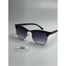 Clupmaster Güneş Gözlüğü Siyah Oval Unisex Klasik Model UV400