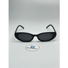 Gupp V3 | Güneş Gözlüğü Cateye Model Siyah Çerçeve Siyah Cam Renk 50 Ekartman