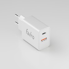 Favro 20W Usb-A + Usb-C Şarj Başlık