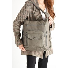 571 Collections Çanta Kadın Sırt ve Omuz Çantası – Geniş Hacimli Çok Cepli Günlük Çanta