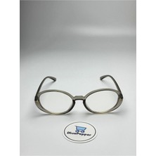 Toms V3 Gri Oval Mavi Işık Filtreli Ekran Gözlüğü Optik Uyumlu Camları Değişebilir 53-12-142