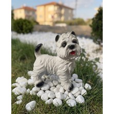 Bibloca Home El Yapımı Alçı Tüylü Köpek Figürü