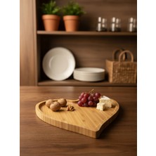 Mybru Bambu Kalpli Sunum Tabağı Orta Boy