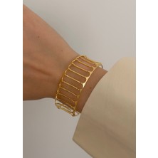 KİLİGİSTANBUL Gold Renk Tel Bilezik