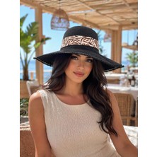 Aydın Şapkacınız Premium Hasır Kadın Şapka – Geniş Kenarlı Kurdele Detaylı Yazlık Plaj Şapkası Uv Korumalı