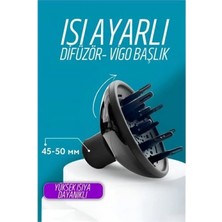 Pileli Store Pilelistore  Isı Ayarlamalı Fön Için Difüzör Vigo Başlık Dönerli Profesyonel