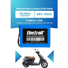 Electroll Kymco I-One batarya (Standart Kapasite) Lifepo4 48V 36AH Elektrikli Motosiklet Bataryası