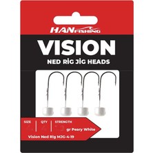 Han Fishing Hanfish Vision Ned Rig Peary White Jig Head