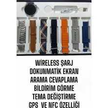 My Best Store Akıllı Saat 7 Kordonlu Yeni Nesil Arama Cevaplayan Çok Fonksiyonlu