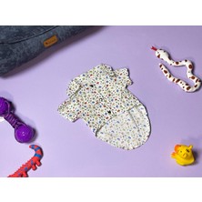 Patilemece Kelebek Desenli Poplin Köpek Gömleği