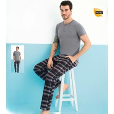 Aydoğan Erkek Modal Patlı Kısa Kollu Pijama Takımı