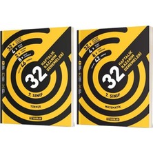 7.sınıf Matematik 32 Haftalık Kazanım Denemeleri ve Türkçe 32 Haftalık Kazanım Denemeleri Hız Yayınları