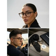 Klasik Model Mavi Işık Filtreli Ekran Gözlüğü Optik Uyumlu Camları Değişebilir 50 Ekartman