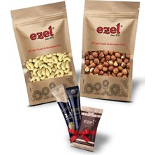 Ezel Kuruyemiş Çiğ Kaju 250G & Çiğ Fındık Içi 250G - Taze ve Doğal