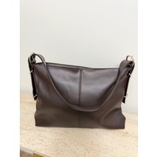 Barrel Kahverengi Büyük Boy Omuz Çantası