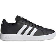 Adidas Grand Court Td Lifestyle Ayakkabı Siyah GW9251 Erkek Bağcıklı Taban ile Konforlu Tasarım