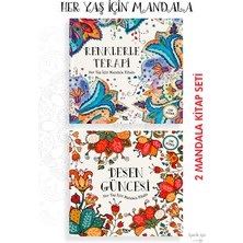Parodi Yayınları Renklerle Terapi ve Desen Güncesi Mandala Kitabı | Her Yaş Için | 2’li Set | Çek-Kopar Boyama