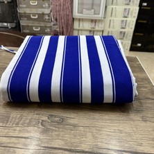 MRC Tekstil Mavi Beyaz Su Geçirmez Balkon Perdesi – Kornişli & Bağcıklı Branda En×boy Balkon Branda Perde Zirve Tekstil