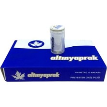 My Best Store Altınyaprak ( 12PCS ) ( Beyaz ) ( 100 mt ) Dikiş İPLIK*240