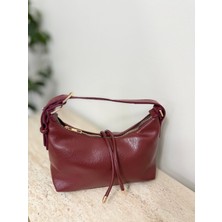 Barrel Bordo El Omuz Çanta