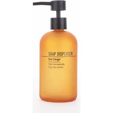 Belya Home Mat Amber Cam Sabunluk 450ML – Siyah Basmalı Sıvı Sabunluk(2 Adet)