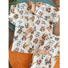 Saye Kids Köpek Desen Çocuk Pijama  Takımı