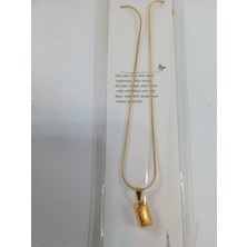 Külçealtıngörünümlü Çelik Kolye