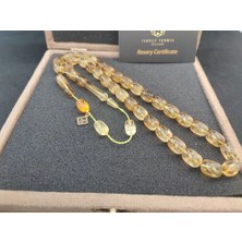 İskeçe Tesbih Iskeçeli̇ Cemi̇l Usta Eseri̇ Vıp Kutulu 30.25 Gr. Kalem Oyma Ukrayna Damla Kaya