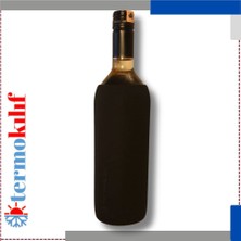 Termokılıf Şarap Şişesi Siyah Kumaş Su Geçirmez Özellikli Kolay Taşınabilir Ürün TR Menşeli