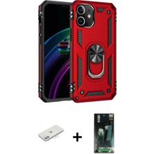 İlk El Grup Ieg™ iPhone 12 Mini Kılıf Ahenk Klasik Koleksiyonu - Şeffaf 360 Full Body Arka Koruyucu + Pembe Renkli Kamera Lens Koruma Cam