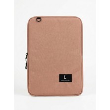 Los Caja 11-13 Inç Uyumlu iPad Pro Apple Samsung Huawei Su Geçirmez Tablet Kılıfı Taşıma Çantası Pembe