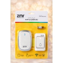 Zmr Lumıxa Kablosuz Kapı ve Çağrı Zili Açık Beyaz Renk Modern Tasarım Plastik Malzeme ile (Gümüş Detay)