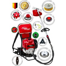 Lieber German X-Trail 10 Parça Setli Sırt Tipi Tırpan Çim Biçme Makinesi