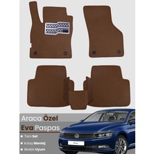 E-BİZ Volkswagen Passat B8 (2015-2019) Uyumlu Eva Paspas Tam Set–araca Özel,su Geçirmez,hızlı Montaj
