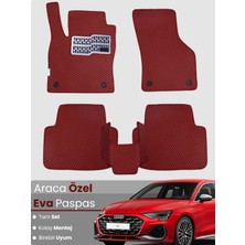 E-BİZ Audi A3 Hatchback (2020-2025) Uyumlu Eva Paspas Tam Set–araca Özel,su Geçirmez,kolay Montaj