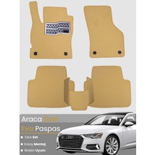 E-BİZ Audi A6 Sedan (2019-2025) Uyumlu Eva Paspas Tam Set–araca Özel,su Geçirmez,kolay Montaj