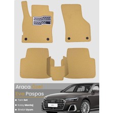 E-BİZ Audi A8 L (2017-2024) Uyumlu Eva Paspas Tam Set–araca Özel,su Geçirmez,hızlı ve Kolay Montaj