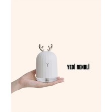 My Best Store Renkli LED Işıklı ve Sürekli Spreyli Masa Nemlendirici