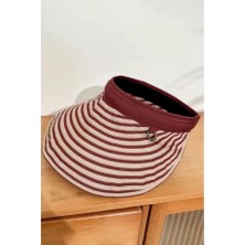 Zurafa Shop Lüks Karışık Renk Katlanabilir Güneşlik Şapka - Uv Korumalı Desenli Yazlık Siperlik & Taç