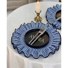 Avira Home 2 Adet Yuvarlak Mavi Pötikare Supla / Amerikan Servisi