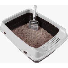 2 Parçadan Oluşan Açık Kedi Tuvalet Kabı