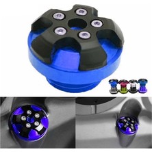 Gogo Premium Universal Motor Yağ Kontrol Kapağı Dekoratif Mavi