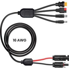 SHC4200 Flexsolar 4 In 1 Cable Güneş Enerji̇si̇ Istasyonu Jeneratörü Güneş Paneli̇ Içi̇n Anderson Adaptör