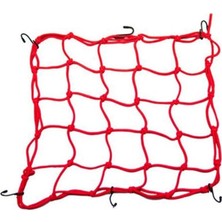 Gogo Premium Universal Kırmızı Kask Filesi Metal Kancalı