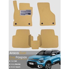 E-BİZ Citroen C3 (2017-2025) Uyumlu Eva Paspas Tam Set–araca Özel,su Geçirmez,hızlı ve Kolay Montaj