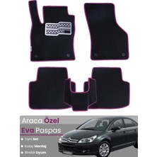 E-BİZ Citroen C4 (2004-2010) Uyumlu Eva Paspas Tam Set–araca Özel,su Geçirmez,hızlı ve Kolay Montaj